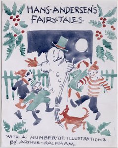 Hans Andersens童话的封面素描（纸上的wc） 作者 亚瑟·拉克汉姆（Arthur Rackham）