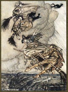 嘿!烟囱，小姑娘！嘿，在你之后！，来自The Ingoldsby Legends，酒吧。 1907年 作者 亚瑟·拉克汉姆（Arthur Rackham）