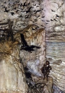 亚瑟·拉克汉姆 (1867-1939) 为威廉·莎士比亚的夏夜之梦绘制的插图 作者 亚瑟·拉克汉姆（Arthur Rackham）