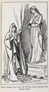 《冬天的故事》中宝琳娜的插图 作者 亚瑟·拉克汉姆（Arthur Rackham）