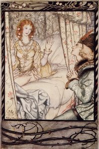 是你，我的王子？我已经等了很长时间，来自The Arthur Rackham Fairy Book，pub。 1933年 作者 亚瑟·拉克汉姆（Arthur Rackham）