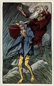 威廉·莎士比亚的李尔王 作者 亚瑟·拉克汉姆（Arthur Rackham）
