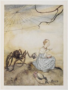 玛菲特小姐 作者 亚瑟·拉克汉姆（Arthur Rackham）