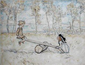 看到了，看到了，Margery Daw 作者 亚瑟·拉克汉姆（Arthur Rackham）