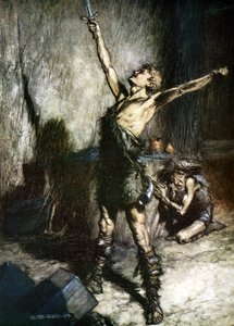 齐格弗里德 作者 亚瑟·拉克汉姆（Arthur Rackham）