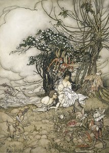 变形金刚，1905年（纸和笔墨水） 作者 亚瑟·拉克汉姆（Arthur Rackham）
