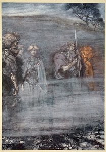 诸神因失去芙蕾雅而变得枯萎和衰老》，1910年。   作者 亚瑟·拉克汉姆（Arthur Rackham）