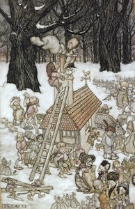 为麦米建造的房屋，1906年 作者 亚瑟·拉克汉姆（Arthur Rackham）