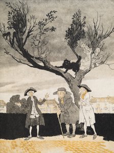 来自Washngton Irving的传说中的睡眠空洞（封面）（1783  -  1859），酒吧。 1928年 作者 亚瑟·拉克汉姆（Arthur Rackham）