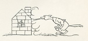 三只小猪》（The Three Little Pigs 作者 亚瑟·拉克汉姆（Arthur Rackham）