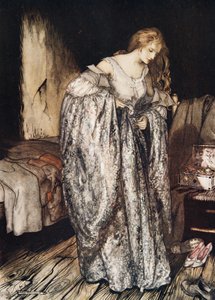 真实的甜心，来自格林兄弟的小兄弟和小妹妹以及其他故事，1917年 作者 亚瑟·拉克汉姆（Arthur Rackham）