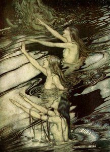 神的暮光之城Göttterdämmerung 作者 亚瑟·拉克汉姆（Arthur Rackham）