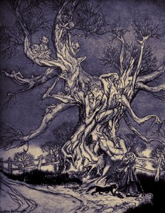 Sleepy Hollow的传说 作者 亚瑟·拉克汉姆（Arthur Rackham）