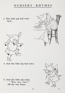 这只小猪去赶集--童谣。 作者 亚瑟·拉克汉姆（Arthur Rackham）