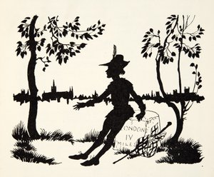 从The Arthur Rackham Fairy Book，pub再次转向Whittingon，Thrice Lord of London of London。 1933年 作者 亚瑟·拉克汉姆（Arthur Rackham）