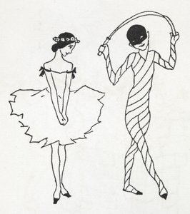 两名舞者 作者 亚瑟·拉克汉姆（Arthur Rackham）