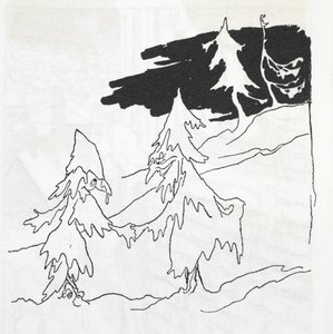 两个树人握手 作者 亚瑟·拉克汉姆（Arthur Rackham）