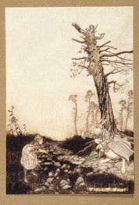 为什么Mary Ann，你在这里做什么？，来自Alices Adventures in Wonderland，作者：Lewis Carroll，pub.1907 作者 亚瑟·拉克汉姆（Arthur Rackham）