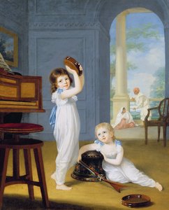 艾米莉（Emily）和乔治·梅森（George Mason），约1794年-95年（布面油画）