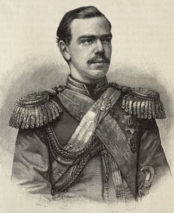 俄国亚历山大三世（1845-1894 年）。俄国沙皇（1881-1894 年），亚历山大二世的儿子和继承人。雕刻。 作者 艺术家未知