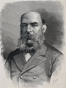阿马多-德洛斯-里奥斯，何塞（1818-1878 年）。英国历史学家和半神人。"La Ilustracion Espanola y Americana.雕刻。