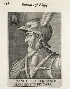费尔南多-弗朗西斯科-阿瓦罗斯（1490-1546 年）。西班牙将军。Xylography.西班牙。马德里（自治区）。马德里。国家图书馆
