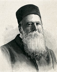 亨利-杜南（1845-1923 年）。红十字会创始人（1863 年）。1901 年获得诺贝尔和平奖。肖像。雕刻。 作者 艺术家未知
