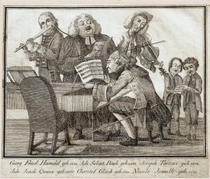 乔治-弗里德里希-海德尔（1685-1759）（纸上水彩和墨水） 作者 艺术家未知