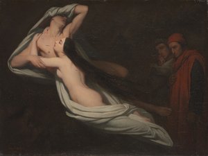 但丁和维吉尔见弗朗西斯卡·达里米尼和保罗的阴影，1851年