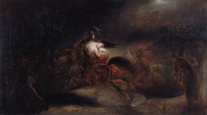 勒诺尔。死者的旅行很快，约1830年。 作者 艾瑞·谢弗（Ary Scheffer）