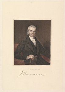 首席大法官约翰·马歇尔（John Marshall），1833年。 作者 阿舍·布朗·杜兰德