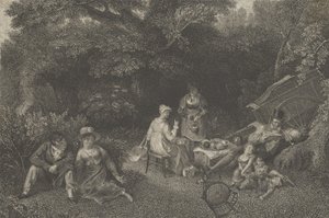 Gipseying党，约1830年。 作者 阿舍·布朗·杜兰德