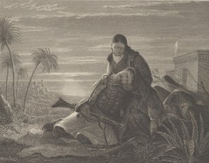 垂死的希腊人》，约1830年。 作者 阿舍·布朗·杜兰德