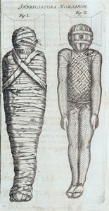 Mummies - in “” Sphynx mystagoga”” by Athanase Kircher 作者 阿塔纳修斯·基歇尔