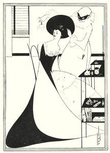 莎乐美的厕所》（雕刻）。 作者 奥布里（后）比尔兹利
