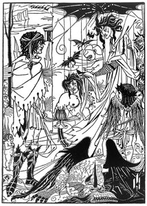 &39;梦想&39;，1894年 作者 奥布里·比尔兹利