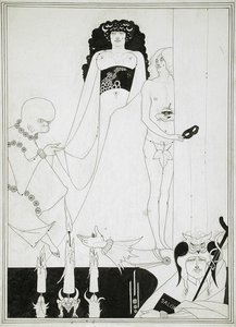 输入Herodias。莎乐美插画，奥斯卡·王尔德（Oscar Wilde） 作者 奥布里·比尔兹利