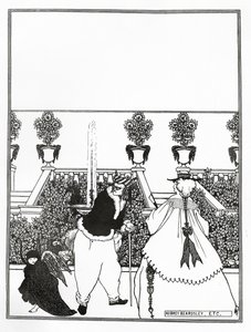 1896年&39;The Savoy&39;的封面设计 作者 奥布里·比尔兹利