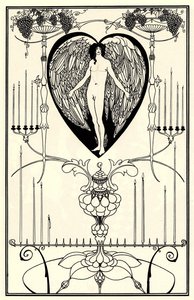 马克·安德烈·拉法洛维奇的《爱的镜子》插图，1895年 作者 奥布里·比尔兹利