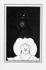 故事的插图埃德加·爱伦·坡的黑猫，1894-1895年 作者 奥布里·比尔兹利