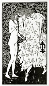玫瑰神秘花园，约1894年 作者 奥布里·比尔兹利