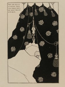 床上的自画像 Autoportrait au lit, 1894. 作者 奥布里·比尔兹利