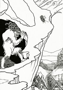 The Landslip，1899年Bjornon的“牧师桑”的主题 作者 奥布里·比尔兹利