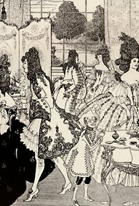 锁的强奸。亚历山大·波普。钢笔画，1896年，1923年 作者 奥布里·比尔兹利
