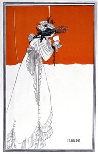 伊瑟尔特（Yseult）喝着Philtre，英格兰，约1900年 作者 奥布里·比尔兹利