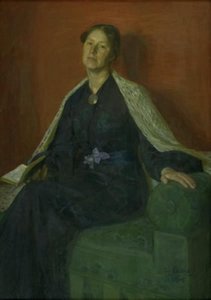 一位女士的肖像 作者 奥古斯特·埃巴克（August Eiebakke）