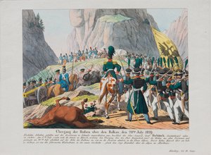 伊万·伊万诺维奇·迪比奇（Ivan Ivanovich Diebitsch）陆军穿越巴尔干地区c。 1830年 作者 奥古斯特·弗里德里希·安德里亚斯·坎普