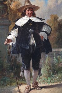 德语：戴帽子和手杖的英勇绅士 作者 August Gerasch