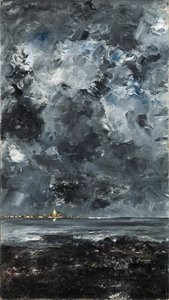 La ville - The Town - Strindberg, August (1849-1912) - 1903 - 布面油画 - 94.5x53 - 斯德哥尔摩国家博物馆