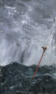 风雨如磐的海上扫帚浮标，1892年（纸上油）